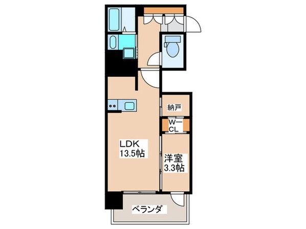 ＲＪＲプレシア南堀江の物件間取画像